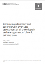 Chronic pain (primary and secondary) in over 16s: assessment of all chronic pain and management of chronic primary pain NICE guideline [NG193]
